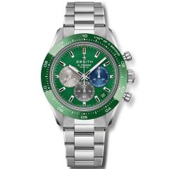 03.3119.3600/56.M3100 | Zenith Chronomaster Sport Green Automatic 41 mm watch. Buy Online