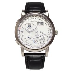 116.039F | A. Lange & Sohne Lange 1 Time Zone Luminous white gold case and folding clasp watch. Buy Online 