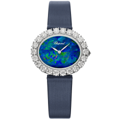 13A385-1116 | Chopard L'Heure du Diamant Oval Small 34.5 x 30 mm watch. Buy Online