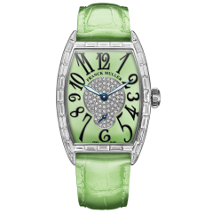1750 S6 BAG 2P PT LGRN LGRN | Franck Muller Cintree Curvex Diamonds 25.1 x 35.1 mm watch | Buy Now