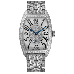 1750 S6 D 2P B PT WH BR | Franck Muller Cintree Curvex Diamonds 25.1 x 35.1 mm watch | Buy Now