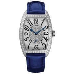 1750 S6 D 2P PT WH BL | Franck Muller Cintree Curvex Diamonds 25.1 x 35.1 mm watch | Buy Now