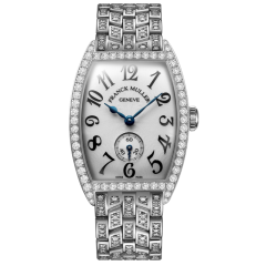 Franck Muller Cintree Curvex Diamonds 25.1 x 35.1 mm 1750 S6 DP F PT WH DBR