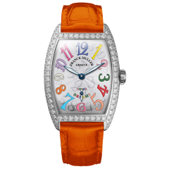 1750 S6 FO COL DRM D AC WH BRN | Franck Muller Cintree Curvex Diamonds 25.1 x 35.1 mm watch | Buy Now
