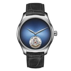 1804-0221 | H. Moser & Cie Endeavour Tourbillon Concept Funky Blue Fume 42 mm watch. Buy Online