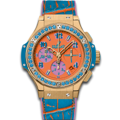 Hublot Big Bang Pop Art Yellow Gold Blue 41 mm watch. Reference: 341.VL.4789.LR.1207.POP15