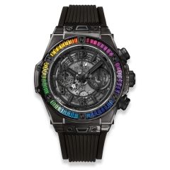 411.JB.4901.RT.4099 | Hublot Big Bang Unico All Black Sapphire Rainbow 45 mm watch. Buy Online
