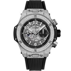 421.NX.1170.RX.1704 | Hublot Big Bang Unico Titanium Pave 44 mm watch. Buy Online