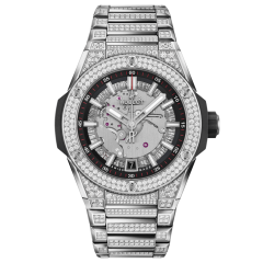 Hublot Big Bang Integrated Time Only Titanium Pave 40 mm 456.NX.0170.NX.3704