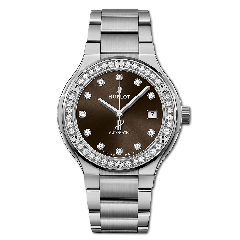 568.NX.897M.NX.1204 | Hublot Classic Fusion Titanium Brown Diamonds Bracelet 38 mm watch | Buy Now