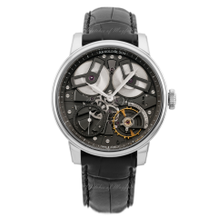 1TBAS.S01A.C113S | Arnold & Son TB88 Stainless steel case, black alligator leather strap watch. Buy Online