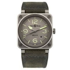 BR0392-GR-ST/SCA | Bell & Ross Br 03-92 Horolum 42 mm watch. Buy Now