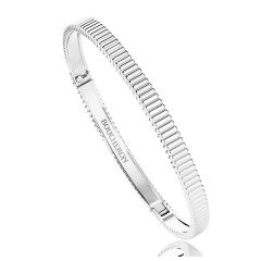 JBT00606 | Buy Boucheron Quatre Grosgrain White Gold Bangle Size XS