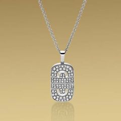 CL853716 | Buy Online Bvlgari Parentesi 18K White Gold Diamond Pendant