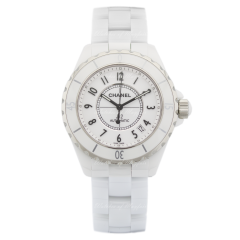 H0970 | Chanel J12 White Ceramic & Steel 38 mm watch. Buy Online