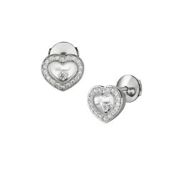 83A054-1201 | Buy Chopard Happy Diamonds Icons Ear Pins White Gold