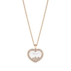 79A039-5203 | Chopard Happy Diamonds Icons Rose Gold Diamond Pendant 