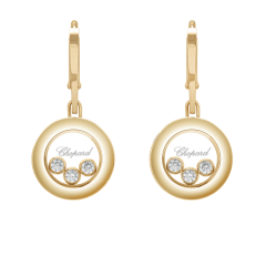 Chopard Happy Diamonds Icons Yellow Gold Diamond Earrings 83A018-0301