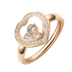 829203-5039 | Chopard Happy Diamonds Rose Gold Diamond Ring Size 53
