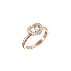 82A054-5211 |Buy Chopard Happy Diamonds Rose Gold Diamond Ring Size 54