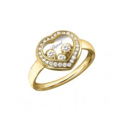 829203-0039 | Chopard Happy Diamonds Yellow Gold Diamond Ring Size 53