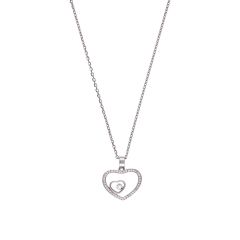 Chopard Happy Hearts White Gold Diamond Pendant 797482-1002