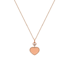 Chopard Happy Hearts Rose Gold Rose Stone Pendant 797482-5601