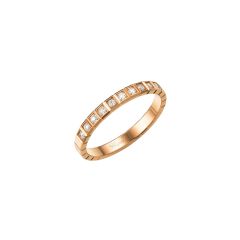 Chopard Ice Cube Rose Gold Diamond Ring Size 50 827702-5256
