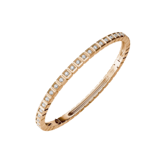 Chopard Ice Cube Rose Gold Full-Paved Diamond Bangle Size XL 858350-5012