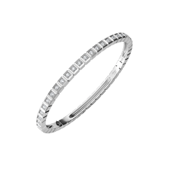 Chopard Ice Cube White Gold Full-Paved Diamond Bangle Size S 858350-1007