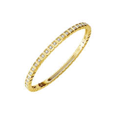 Chopard Ice Cube Yellow Gold Full-Paved Diamond Bangle Size XL 858350-0012