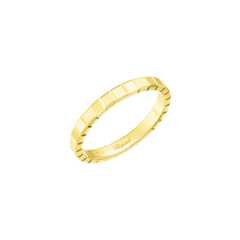 827702-0197 | Buy Online Chopard Ice Cube Yellow Gold Ring Size 51