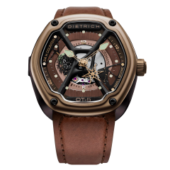 OT-5 | Dietrich Organic Time 5 Acciaio PVD 48 x 46 mm watch. Buy Online