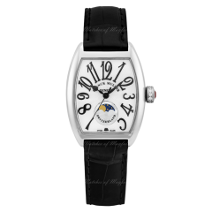 7500 SC AT FO L CR (D) AC WH BLK | Franck Muller Cintree Curvex Automatic Moon Lady 29 x 39 mm watch. Buy Online