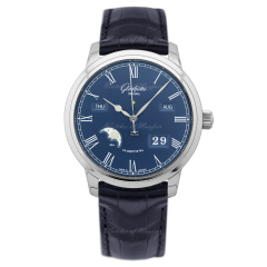 100-02-07-12-01 | Glashutte Original Senator Perpetual Calendar Steel 42 mm watch. Buy Online