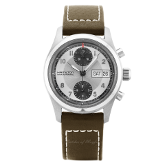 H71466553 | Hamilton Khaki Field Chrono Auto 38 mm watch. Buy Online