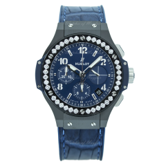 341.CM.7170.LR.1204 | Hublot Big Bang Ceramic Blue Diamonds 41mm watch