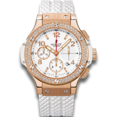 341.PE.2010.RW.1104 | Hublot Big Bang Gold White Diamonds 41 mm watch. Buy Online