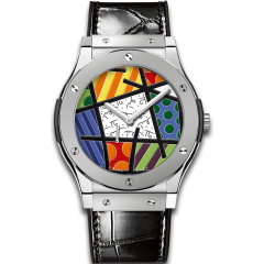 515.TS.0910.LR | Hublot Classic Fusion Ultra-Thin Enamel Britto Platinum 45 mm watch. Buy Online