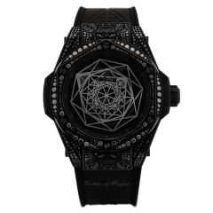 415.CX.1114.VR.1700.MXM17 | Hublot Big Bang Sang Bleu Steel Black Automatic 45 mm watch. Buy Online
