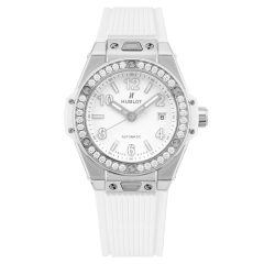 485.SE.2010.RW.1204 | Hublot Big Bang One Click Steel White Diamonds 33 mm watch. Buy Online