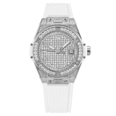 485.SE.9000.RW.1604 | Hublot Big Bang One Click Steel White Full Pave 33 mm watch | Buy Now