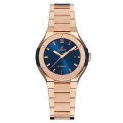 Hublot Classic Fusion King Gold Blue Bracelet 585.OX.7180.OX | Buy Now