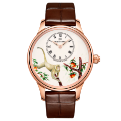 J005013208 | Jaquet Droz Petite Heure Minute Monkey Red Gold 39 mm