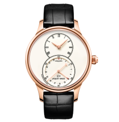 J007013200 | Jaquet Droz Grande Seconde Quantieme Ivory Enamel 39 mm watch. Buy Online