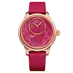 J005003270 | Jaquet Droz Petit Heure Minute Ruby Heart Red Gold 35 mm