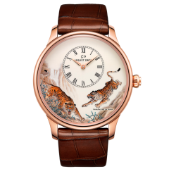 J005033222 | Jaquet Droz Petite Heure Minute Tigres 43 mm watch. Buy Online
