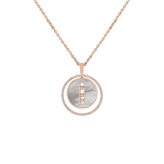 10834|Buy Online Messika Lucky Move MM Pink Gold Diamond Pearl Pendant