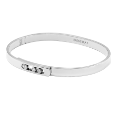 10092| Buy Online Messika Move Noa PM White Gold Diamond Bangle Size L