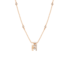 Messika Move Romane Pendant Pink Gold Necklace 7158
